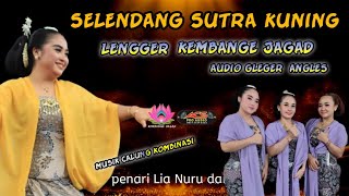 Selendang sutra kuning Lengger Calung Banyumasan  KEMBANGE JAGAD CILACAP