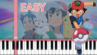 Pokemon Journeys | Easy Piano Tutorial | Simple Piano