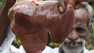 Mutton Liver Prepared by My DADDY in my village / VILLAGE FOOD FACTORY