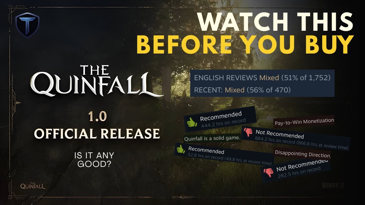 The Quinfall 1.0 - New MMORPG! - Watch This Before You Buy!!