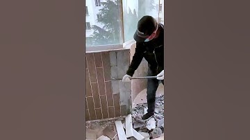 The process of removing tiles = good tools can improve efficiency