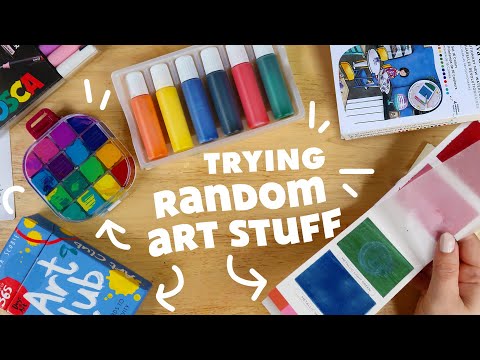 Amazing art supplies I never tried before. Satisfying and fun