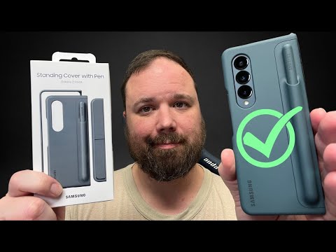 OFFICAL Samsung Z Fold 4 Standing Case with Pen Review! BEST Z