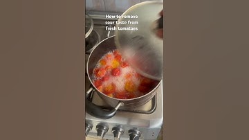 How to remove sour taste from tomatoes to make delicious stew