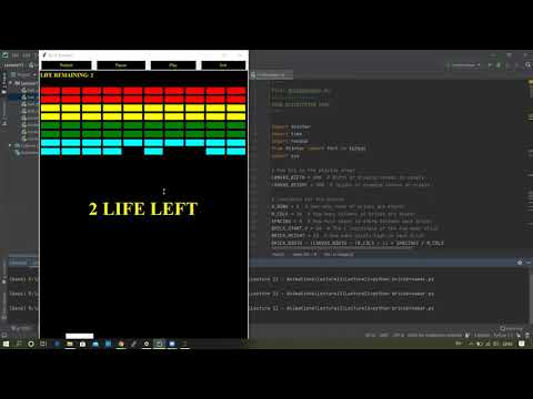 Brick Breaker Game in Python - Stanford CS106A Code In Place Final Project: Bhaskar Bharat