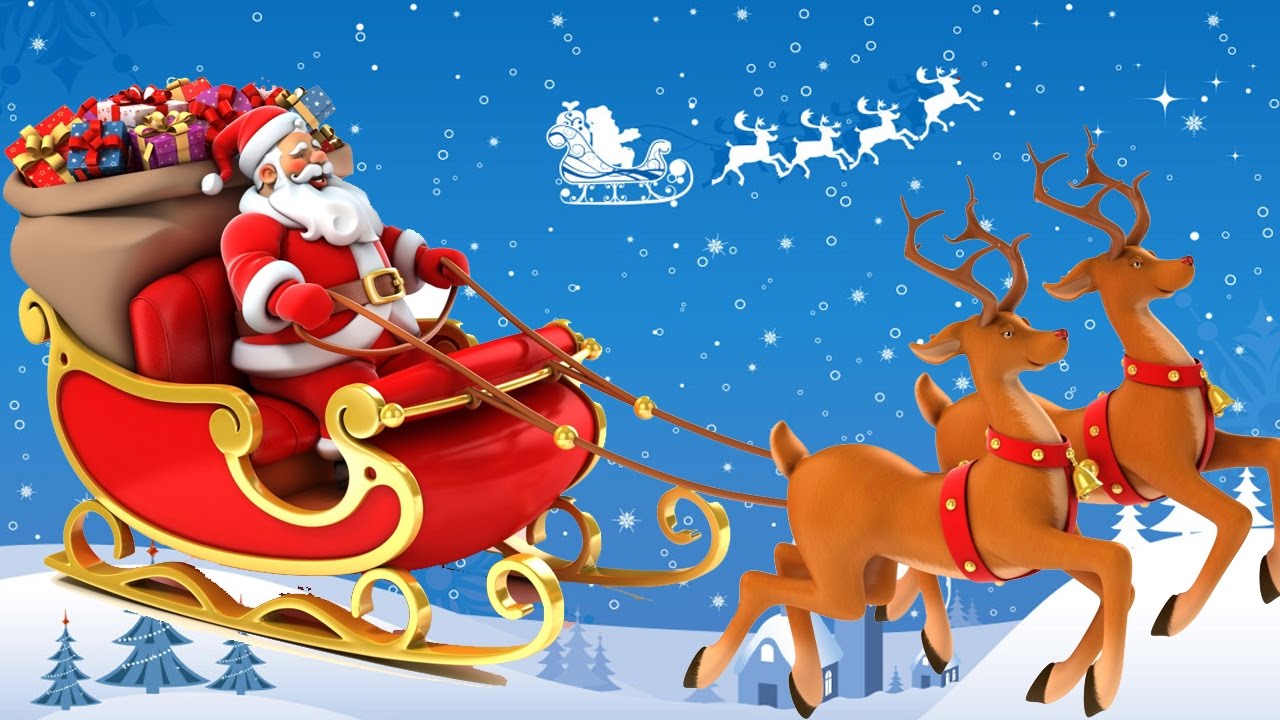 Santa claus and reindeer ito en