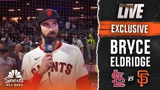 Bryce Eldridge shares how Matt Chapman, Giants veterans have helped him adjust | NBC Sports Bay Area