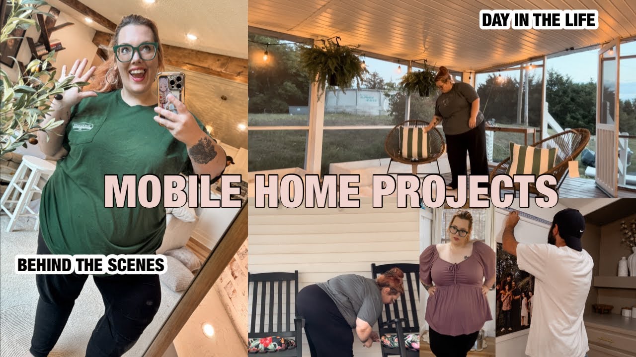 NEW OUTDOOR DECOR!☀️ | DOUBLE WIDE TRAILER PROJECTS | A DAY IN THE DOUBLE WIDE! 
