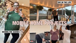 NEW OUTDOOR DECOR!☀️ | DOUBLE WIDE TRAILER PROJECTS | A DAY IN THE DOUBLE WIDE! Wealth