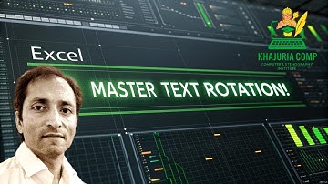 Rotate Text in a Cell in MS-Excel