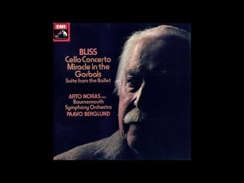 Bliss Cello Concerto / Arto Noras / Bournemouth Symphony Orchestra, Paavo Berglund (ASD 3342) 1977