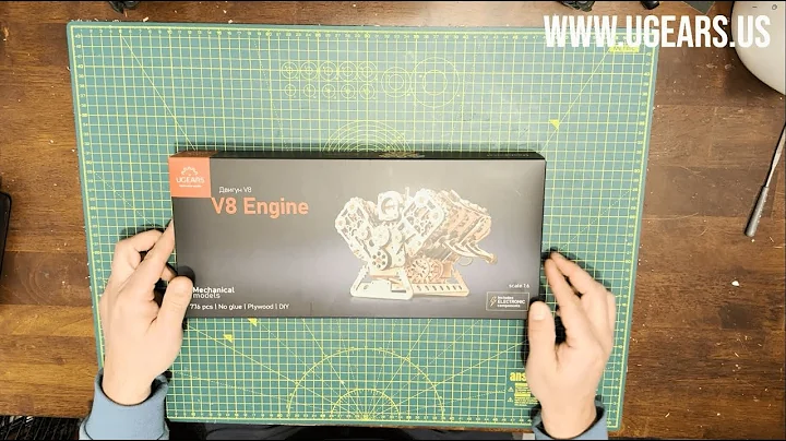 UGears V8 Engine Assembly Video by Ukidz LLC | UGears US