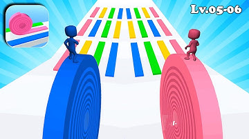 Layers Roll 🌈⭕🌈 Colors Gameplay New Update Android Game Level 5-6
