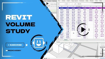 RHINO INSIDE REVIT VOLUMESTUDY Excel