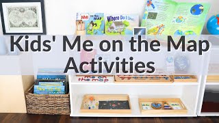 Kids' Me on the Map Activities, Books, and Montessori Shelves