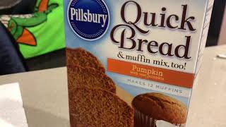 Jacob tried the pillsbury pumpkin quick bread mix