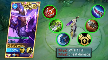 START USING THIS ONE SHOT BUILD FOR EARLY TO LATE GAME!!🤫 CLINT BEST BUILD 2022 (must try) MLBB