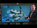 National Weather Forecast: Large waves in the east, storms in the west, & a tropical cyclone off WA.
