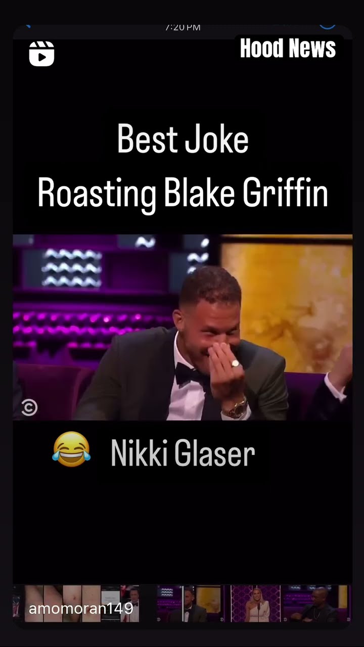 Best joke #hoodnews #nikkiglaser #blakegriffin #comedycentralroast #roasting #lol #funny