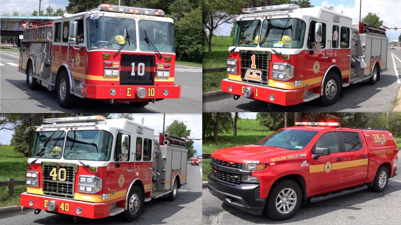 PFD Engine 10, Engine 40, Engine 1, Battalion 4, Battalion 11 & Medic ...