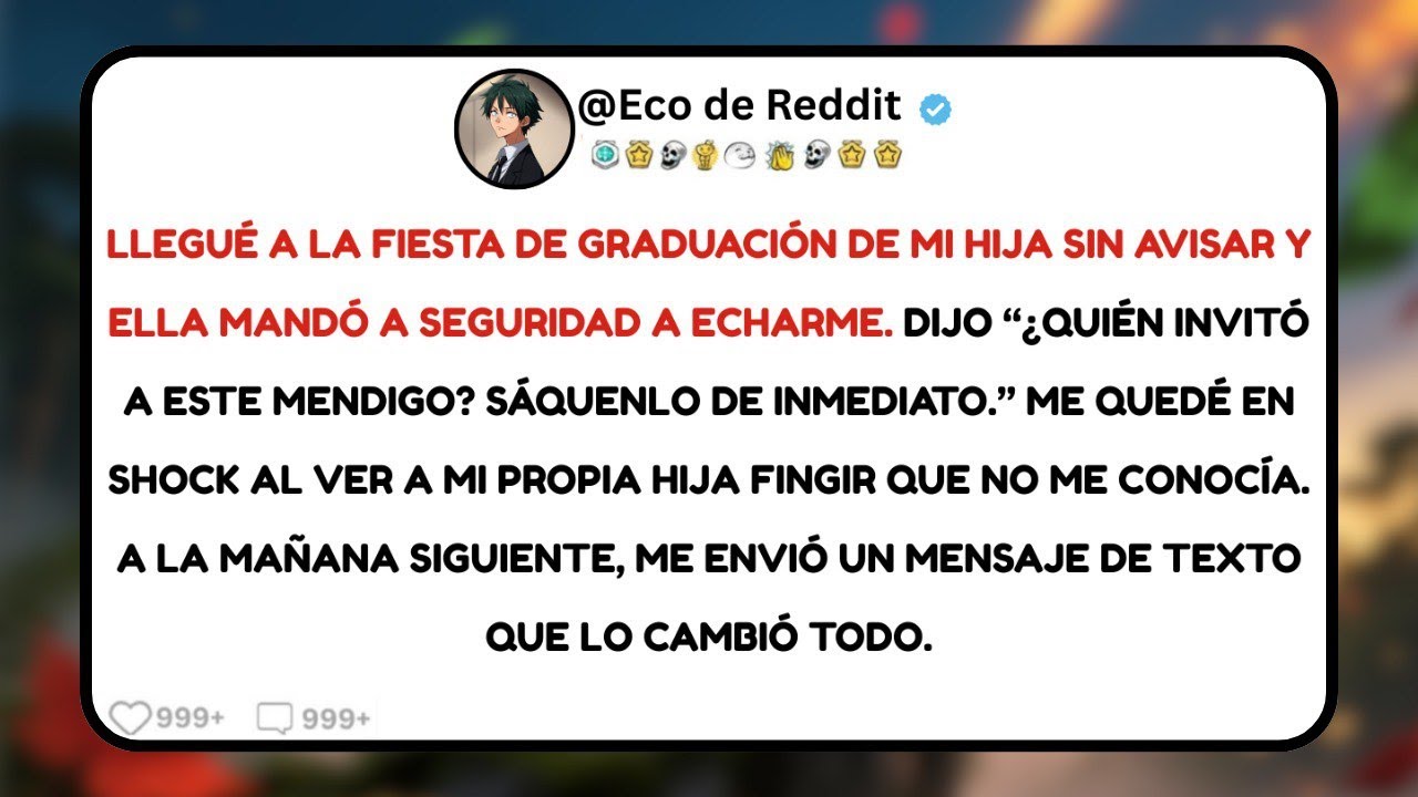 Mi hija me llamó “mendigo” en su graduación… y lo que pasó después lo cambió todo