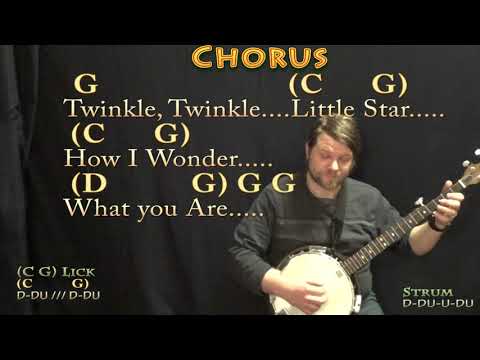 Twinkle Twinkle Little Star Mandolin Tab - Tenor Banjo Tabs
