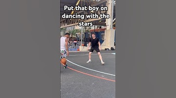 Dancing with the Stars, we ￼got a new participant 😂 #skates #crossover #basketball #shake  #viral