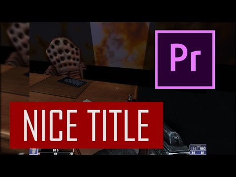 2 простых способа создания титров в Premiere Pro (новый Essential Graphics и старый Titles Legacy)