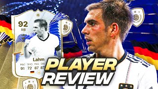 92 TOTY ICON LAHM SBC PLAYER REVIEW | FC 24 Ultimate Team
