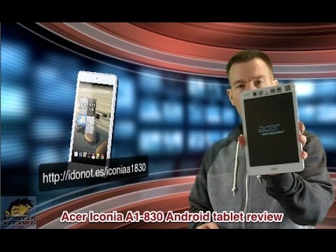 Acer Iconia A1-830 Android tablet review and setup