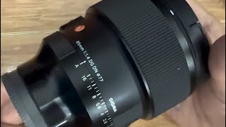 Sigma 85mm 1.4 DG DN art fix &amp; repair disassembly
