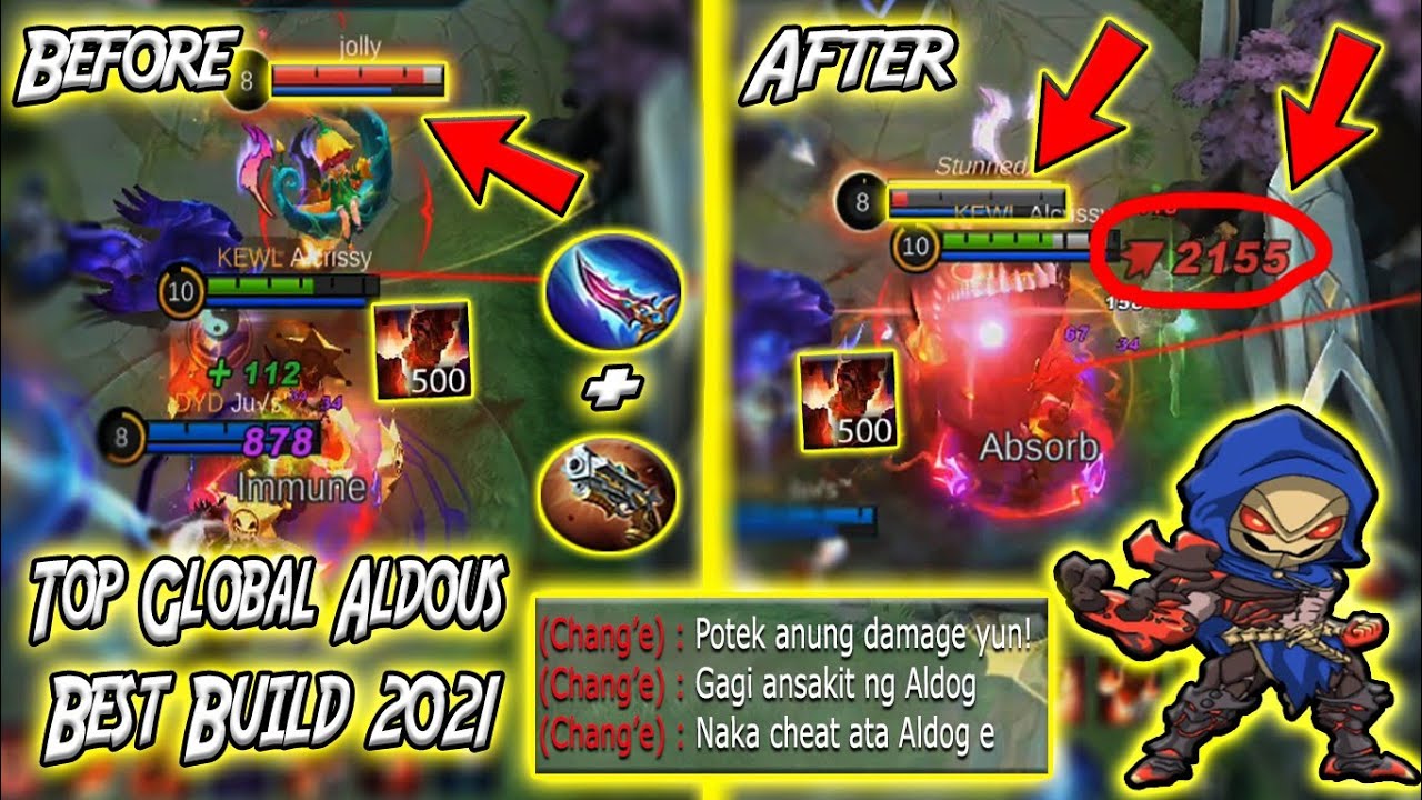 ALDOUS BEST BUILD 2021 FOR THE MAGE META🔥| TOP GLOBAL ALDOUS NEW BUILD 2021🔥- MLBB