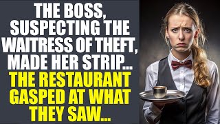 The Boss, Suspecting The Waitress Of Theft, Made Her Strip. The Restaurant Gasped At What They Saw.