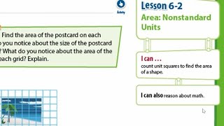 Lesson 2: Area with No Standard Units | Topic 6#👏 Grade 3 Math
