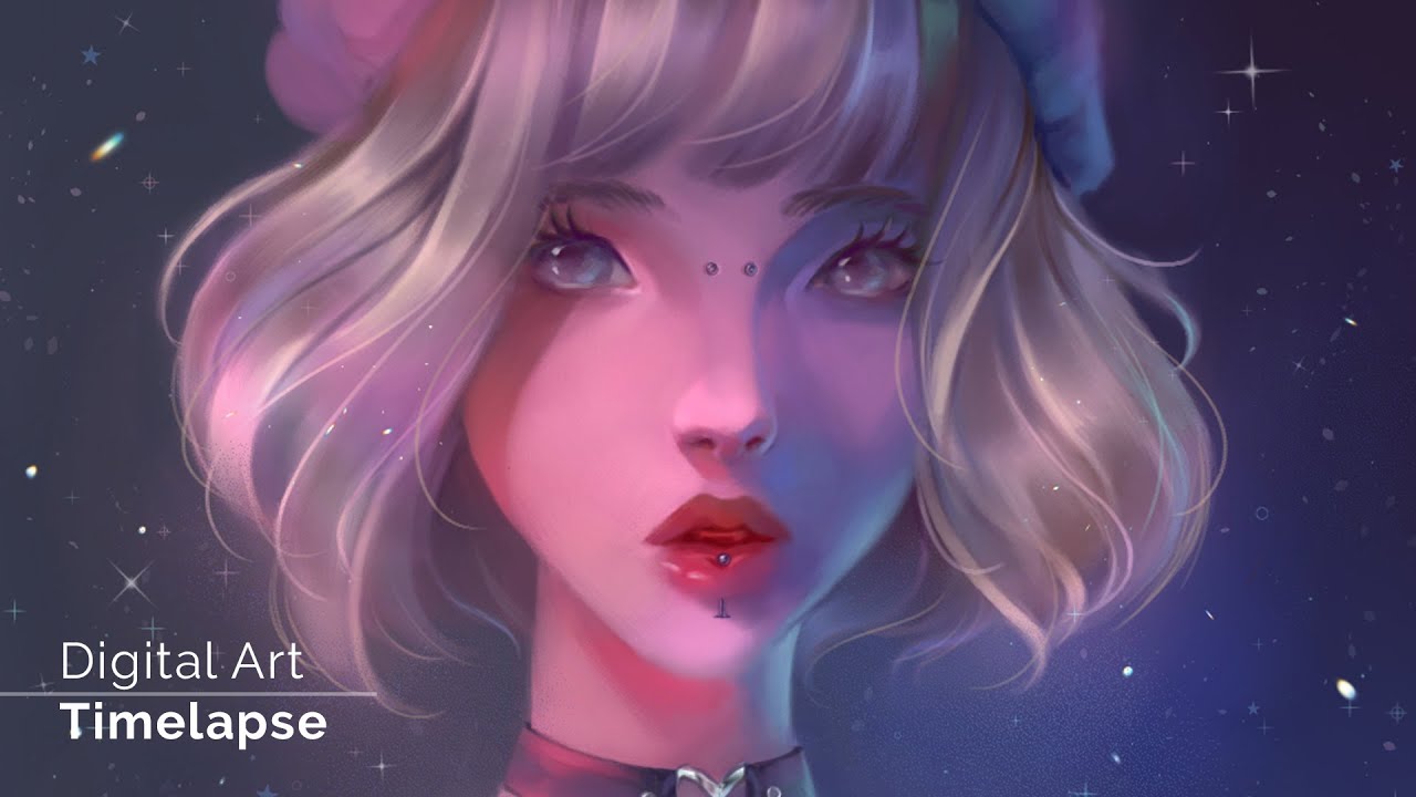 Digital Art - Portrait Timelapse - YouTube