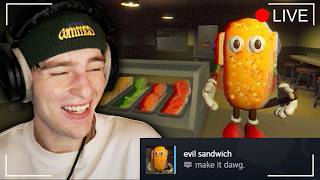 subway horror game but my viewers can message me