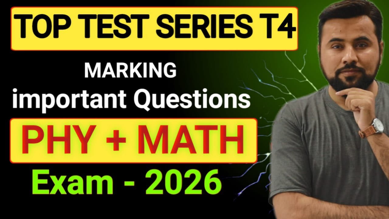 T4 important questions🔥|| physics + maths || live discussion - Usman Shani - class 11th