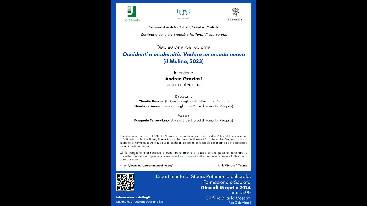 Andrea Graziosi, Occidenti e modernità. Vedere un mondo nuovo