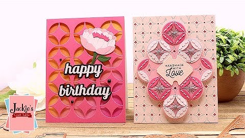Stitched Petal Cards using Stitching Die of the Month Club | Spellbinders | March 2023