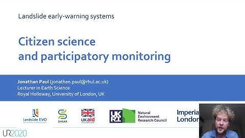 Citizen science and participatory monitoring for landslide early warning systems