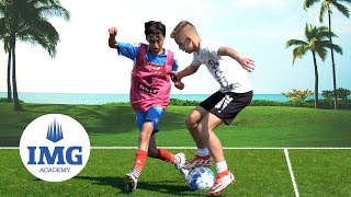 SOCCER TRAINING CAMP in PARADISE! ⚽️🏝 IMG ACADEMY SOCCER CAMP DAY 2