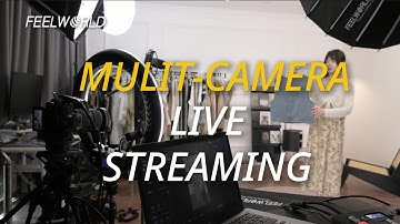 How To Live Stream with Multiple Cameras Easier? FEELWORLD L1 PLUS Video Switcher Control PTZ Camera