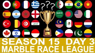 Marble Race League SEASON 15 - Day 3 Marble Race in Algodoo