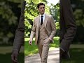 MoranX Men's Slim Fit Checkered 3-Piece Suit - Summer Casual Business Suit  #suits #mensfashion