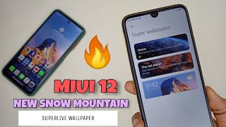 AGAIN OFFICIAL MIUI 12 - New SnoW Mountain SuperLive Wallpaper For Redmi Note 7/7PRO 🔥🔥 screenshot 2