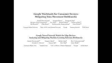 Seminar in Computer Architecture - Session 1: Google Workloads & Google Neural Network Models (F22)