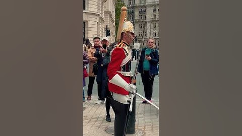 Frustrated Royal Guard GROANS MAKE WAY | Horse Guards, Royal guard, Kings Guard, Horse, London, 2024