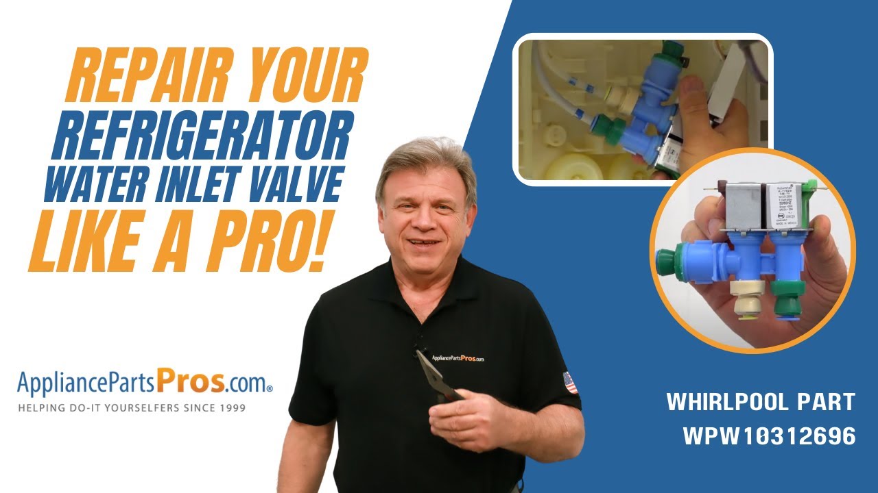 How To Whirlpool/KitchenAid/Maytag Refrigerator Water Inlet Valve WPW10312696 YouTube