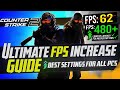 cs2 dramatically increase performance  fps with any setup counter strike 2 fps full game 