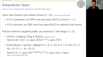 STOC 2023 - Session 9A - Approximate Distance Sensitivity Oracles in Subquadratic Space.